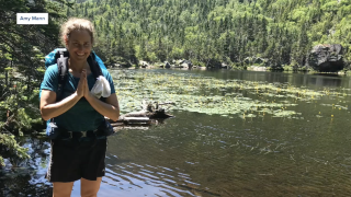 Amy Mann on a hike