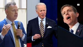 Scott Peters, Mike Levin and Joe Biden