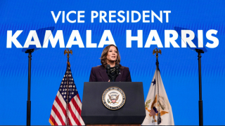 Vice President Kamala Harris speaks during the American Federation of Teachers' 88th national convention